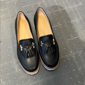Talbots Black Tassel Loafers for Women